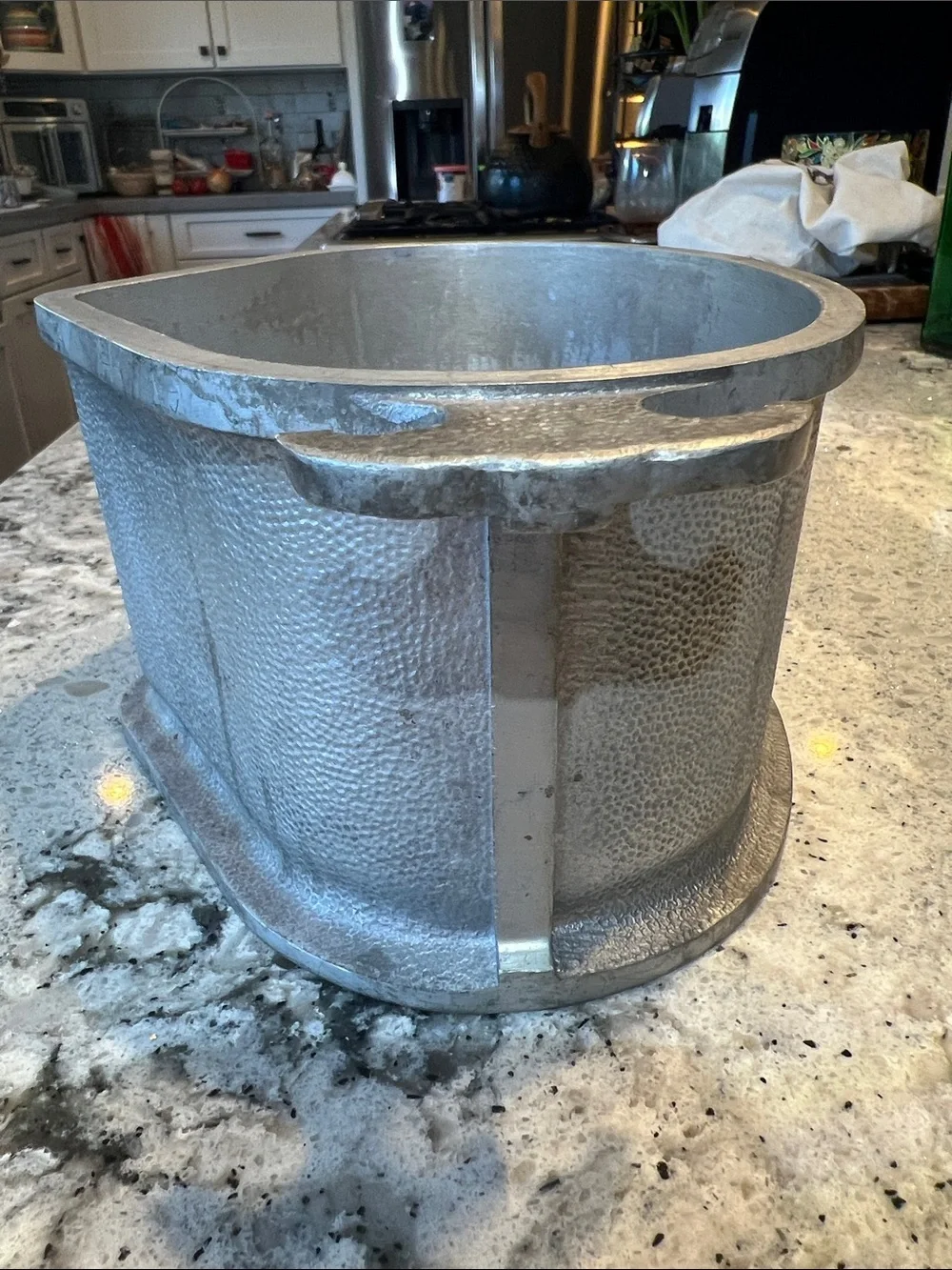 Vtg Guardian Service Cookware Triangle Heart Pot Casserole Pan w Metal Lid